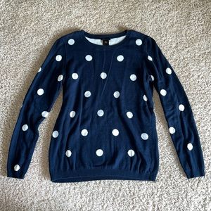 Ann Taylor polka dot knit sweater